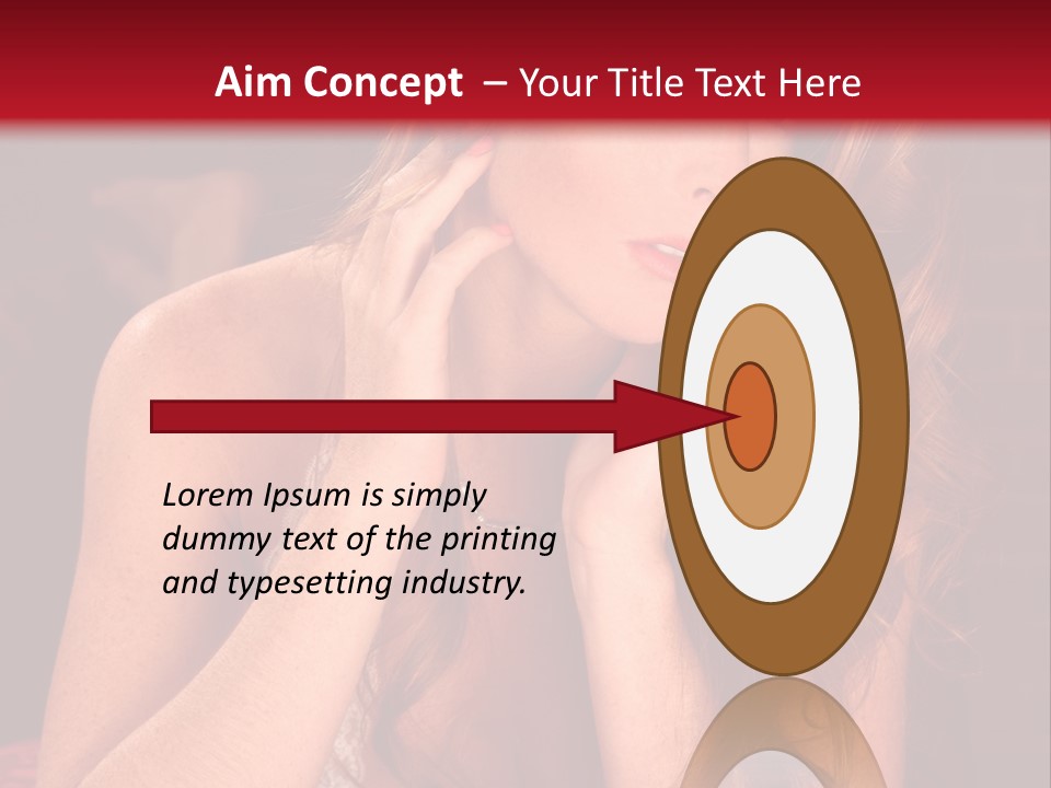 Seductive  Beauty PowerPoint Template