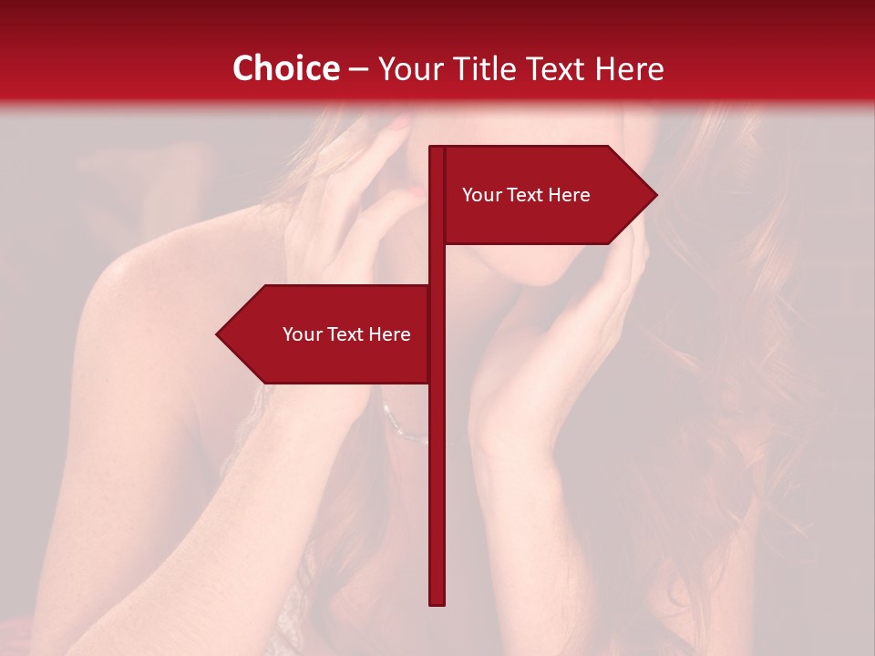 Seductive  Beauty PowerPoint Template