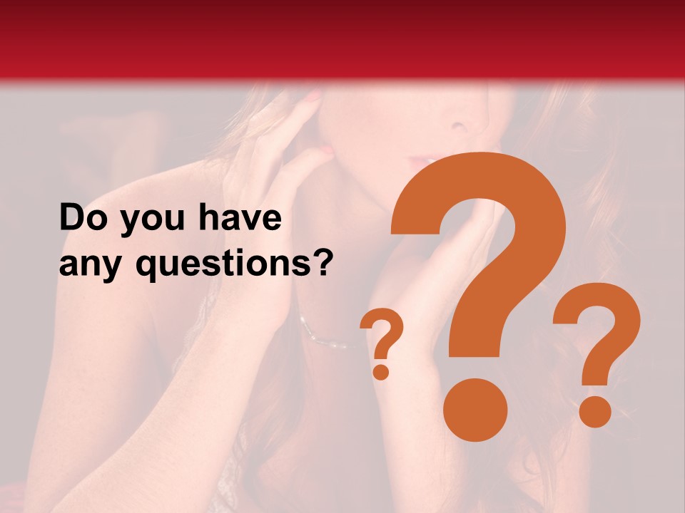 Seductive  Beauty PowerPoint Template