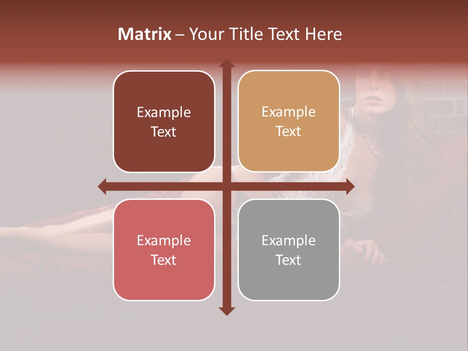 Bra Lady Freckles PowerPoint Template