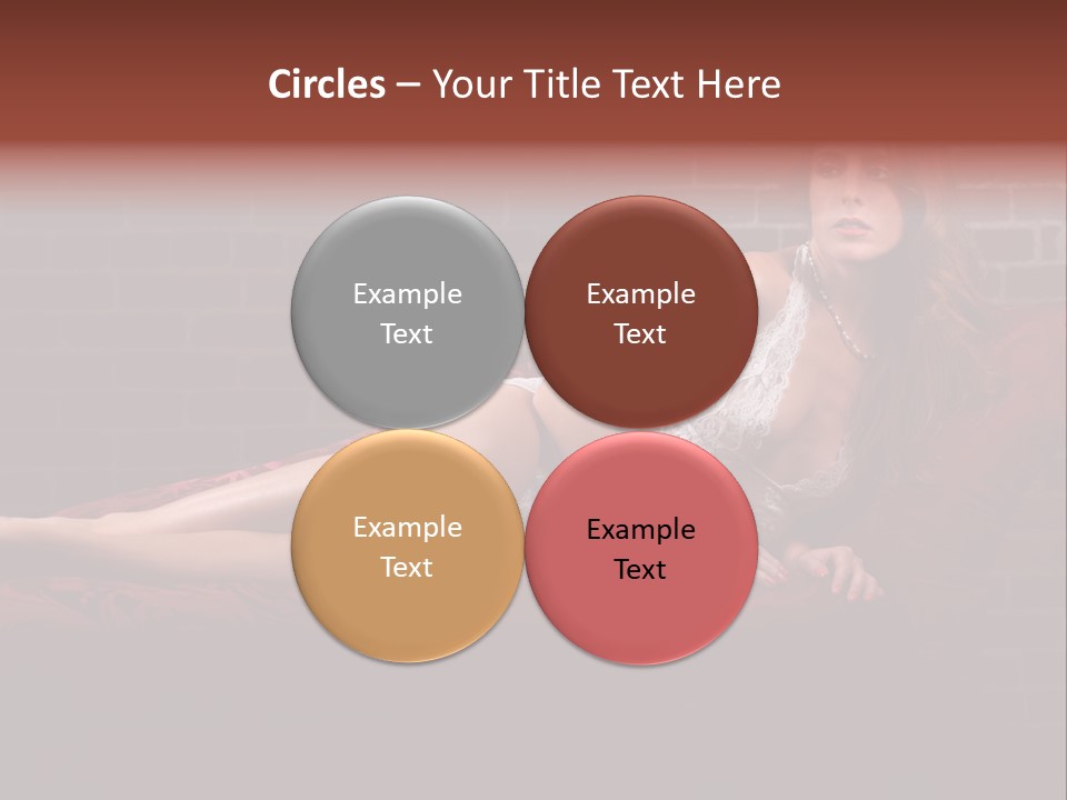 Bra Lady Freckles PowerPoint Template