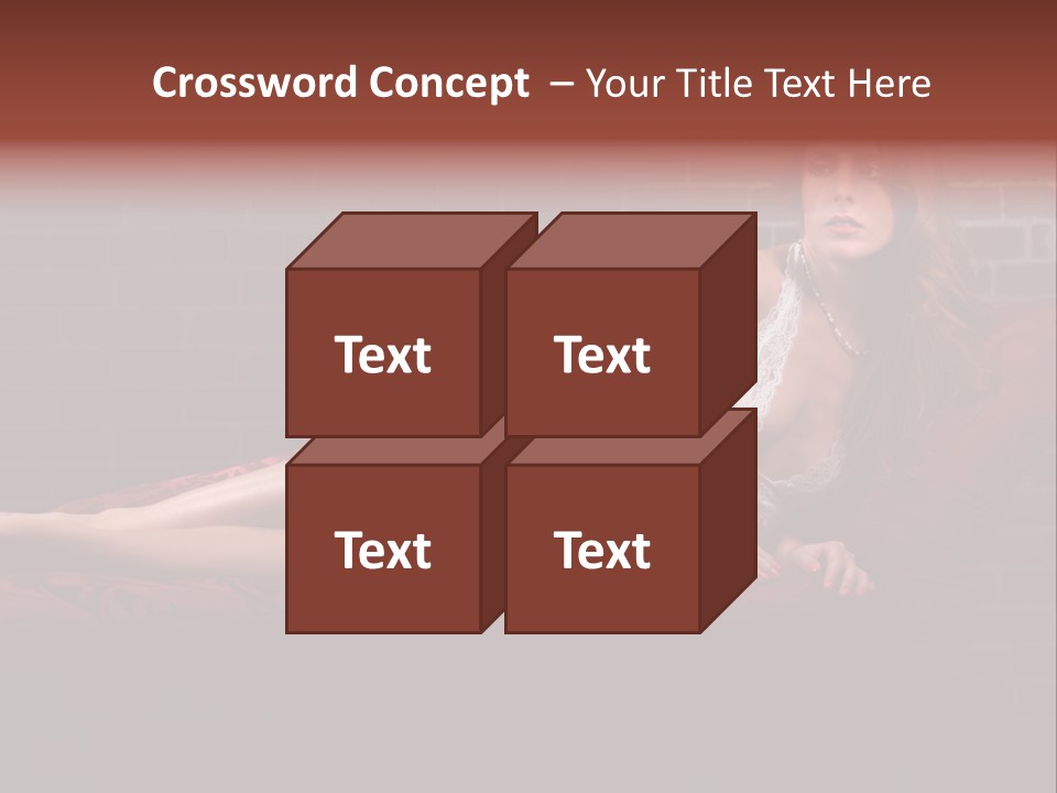 Bra Lady Freckles PowerPoint Template