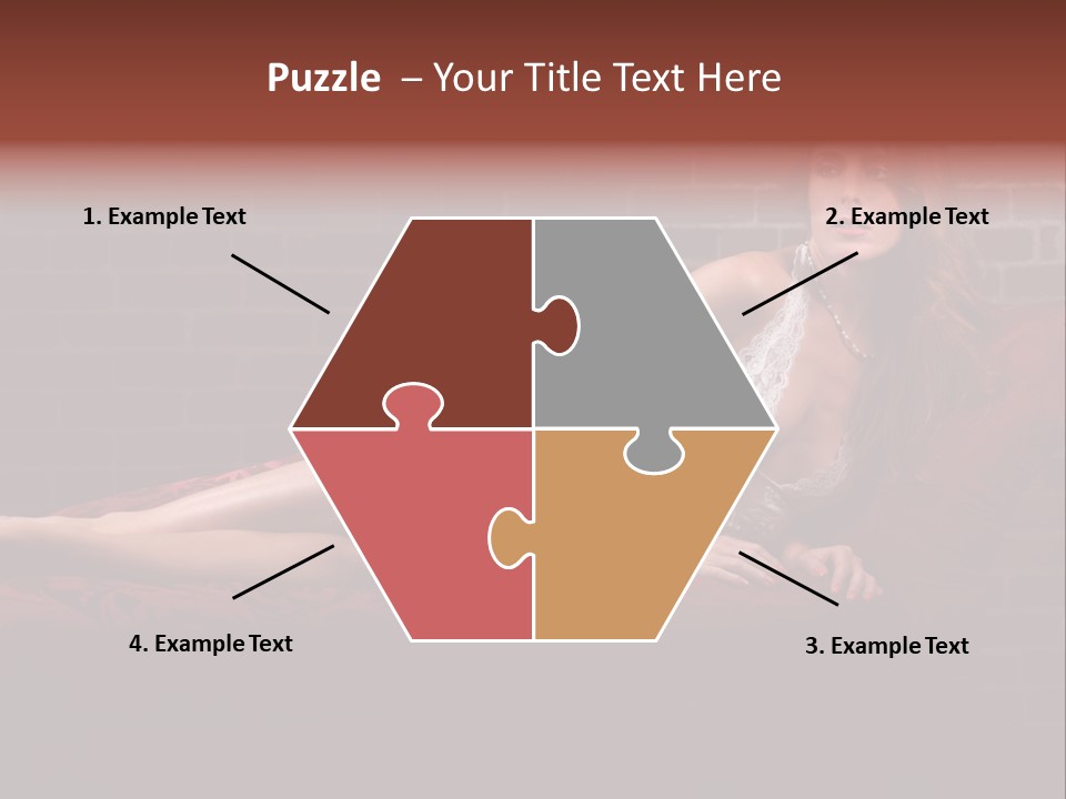 Bra Lady Freckles PowerPoint Template