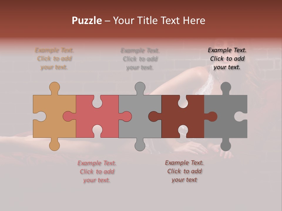 Bra Lady Freckles PowerPoint Template