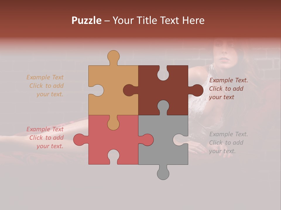 Bra Lady Freckles PowerPoint Template