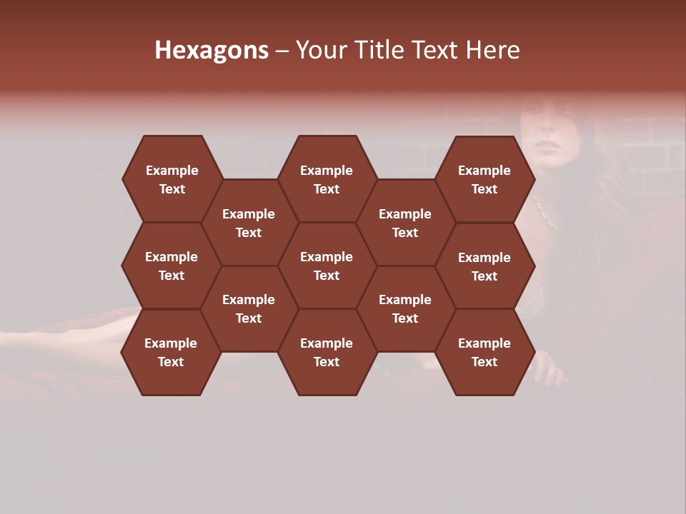 Bra Lady Freckles PowerPoint Template