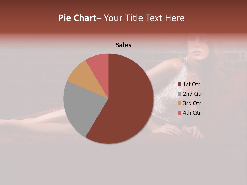 Bra Lady Freckles PowerPoint Template