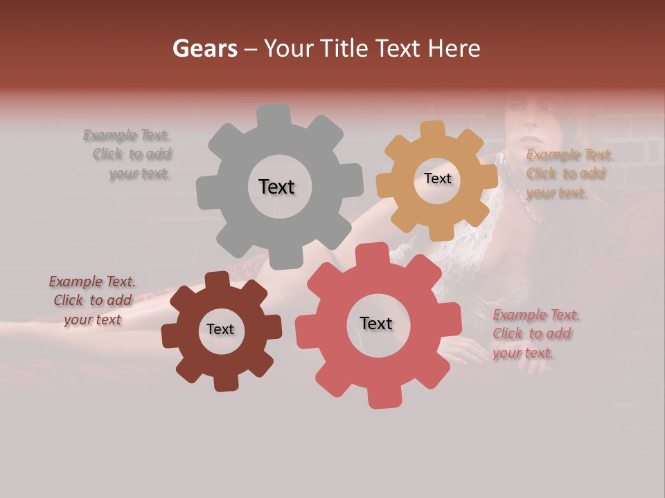 Bra Lady Freckles PowerPoint Template