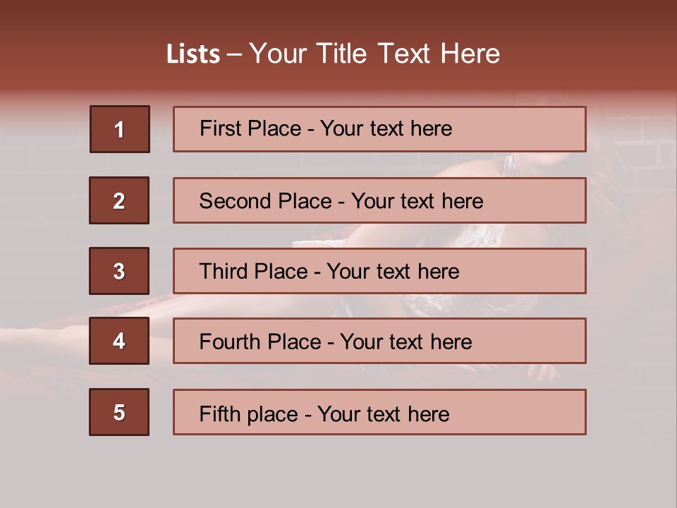 Bra Lady Freckles PowerPoint Template