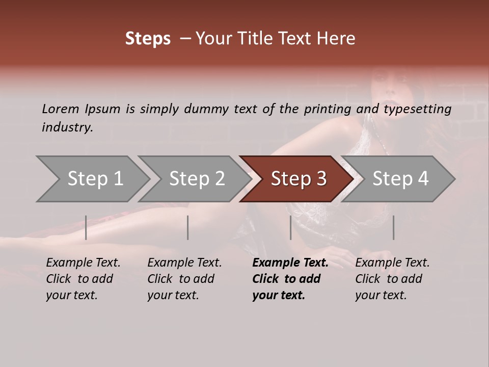 Bra Lady Freckles PowerPoint Template