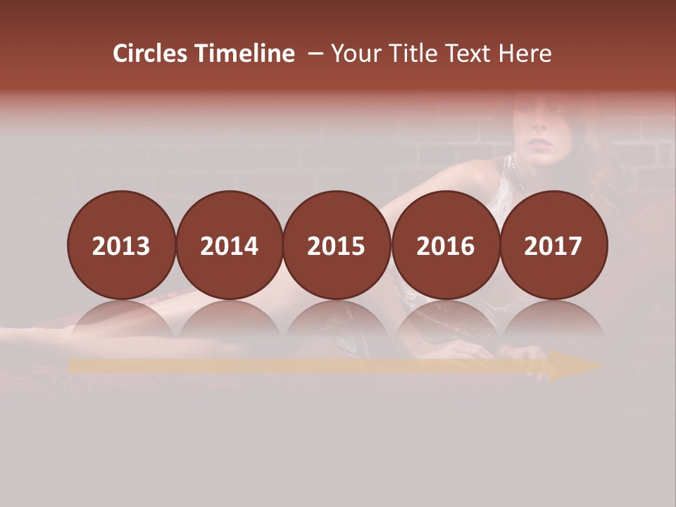 Bra Lady Freckles PowerPoint Template