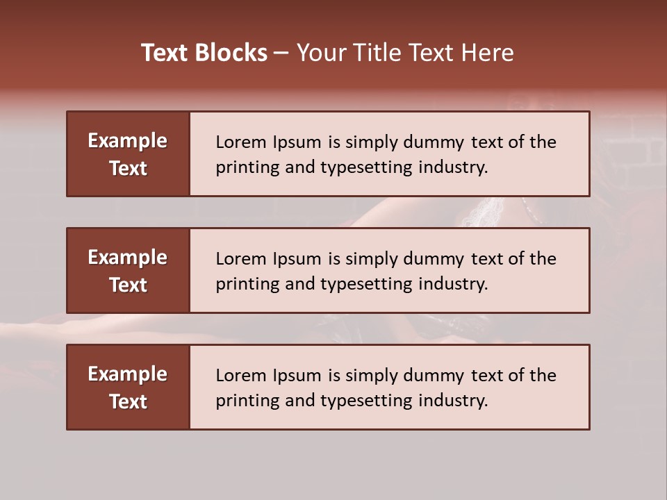 Bra Lady Freckles PowerPoint Template