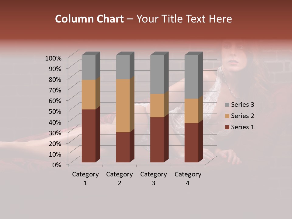 Bra Lady Freckles PowerPoint Template