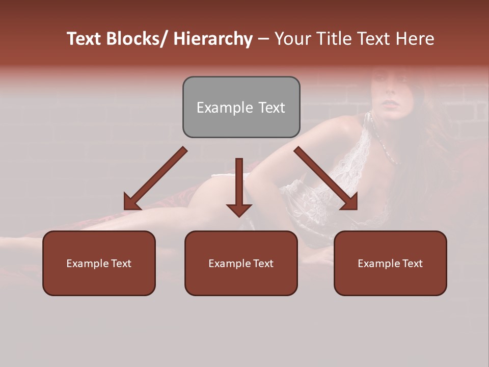 Bra Lady Freckles PowerPoint Template