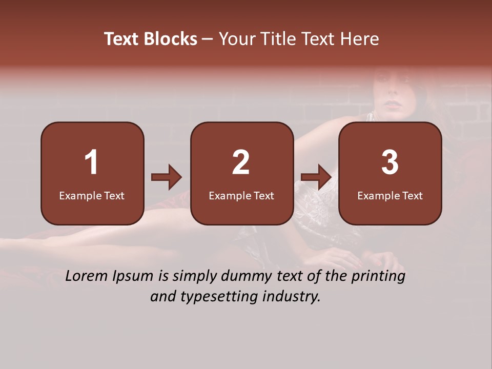 Bra Lady Freckles PowerPoint Template