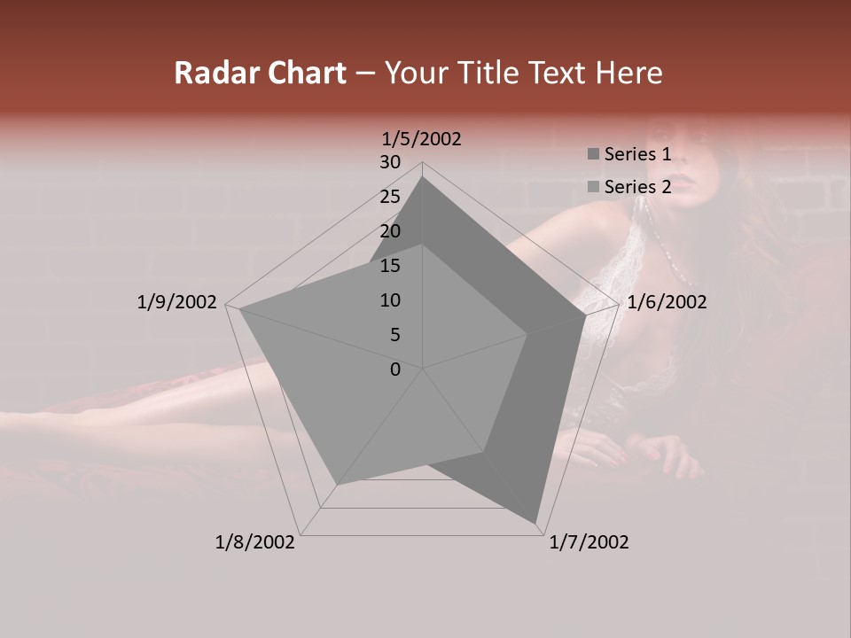 Bra Lady Freckles PowerPoint Template