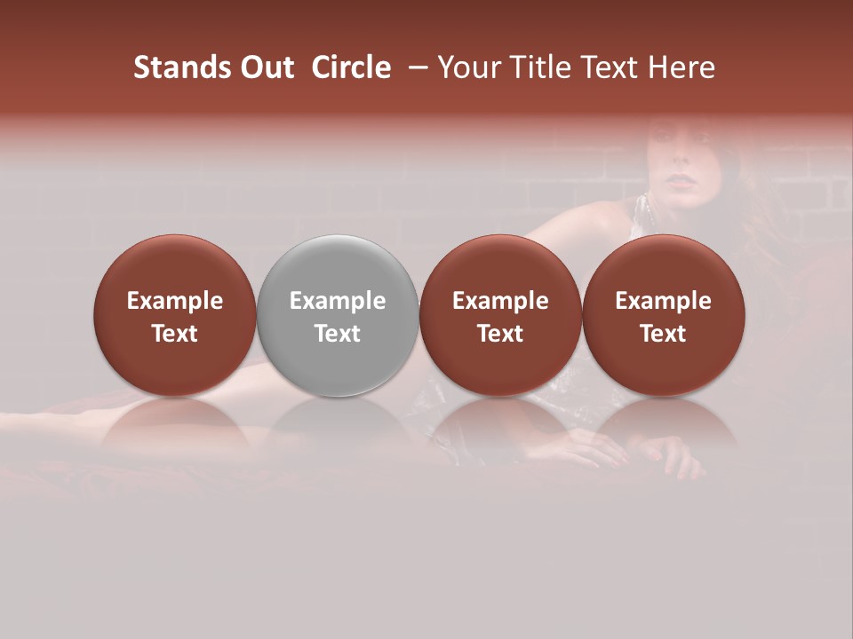 Bra Lady Freckles PowerPoint Template