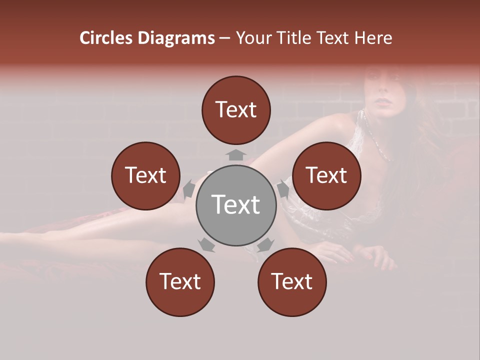 Bra Lady Freckles PowerPoint Template