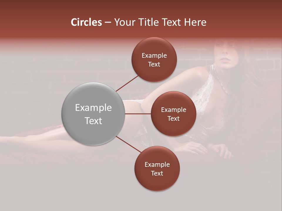 Bra Lady Freckles PowerPoint Template