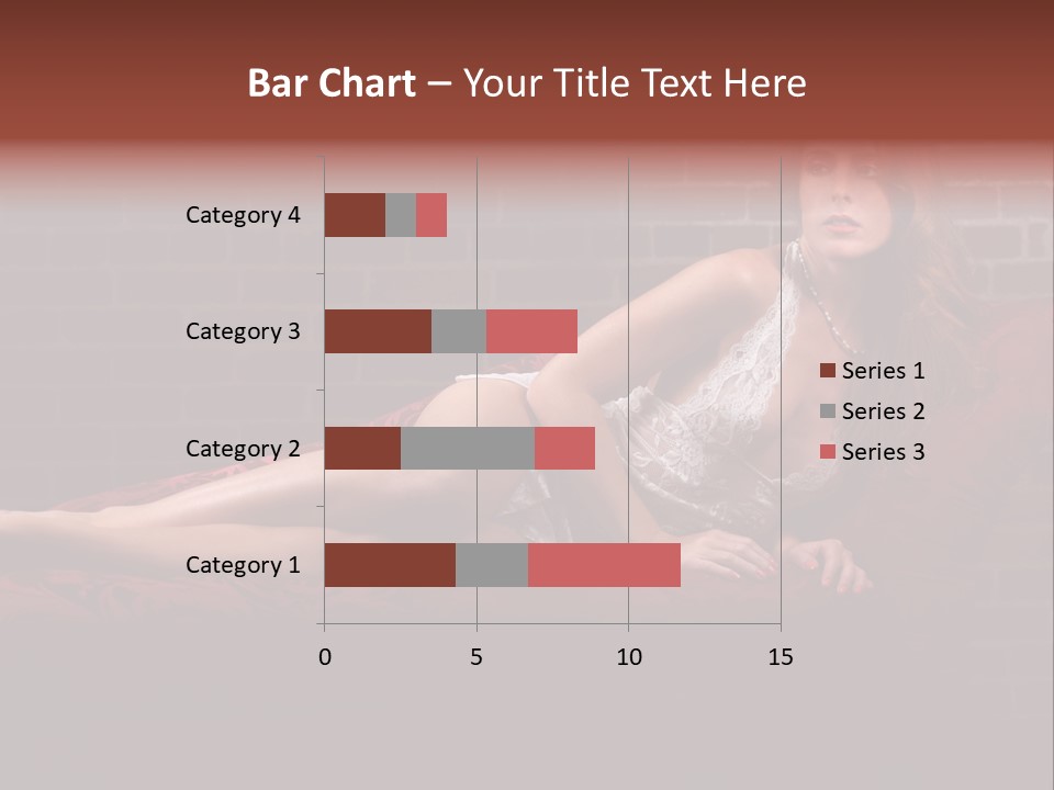 Bra Lady Freckles PowerPoint Template