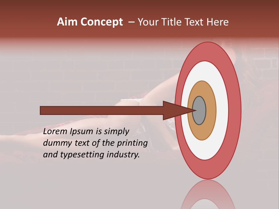 Bra Lady Freckles PowerPoint Template