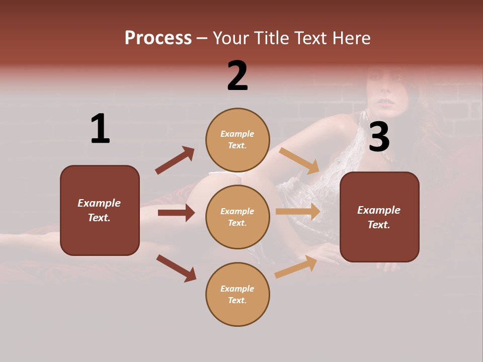 Bra Lady Freckles PowerPoint Template