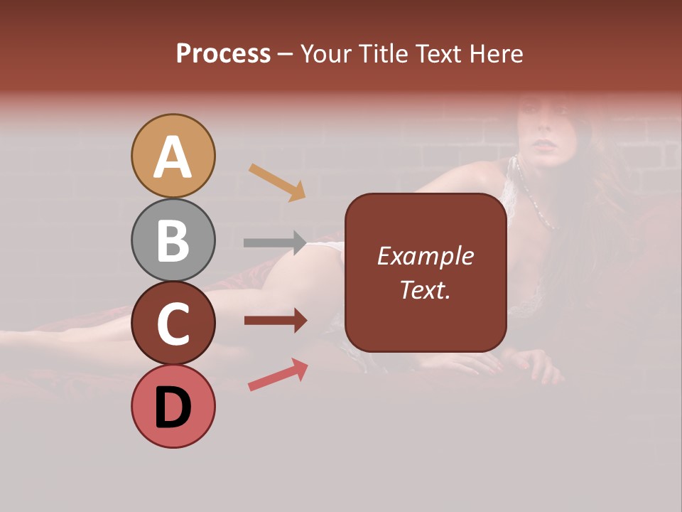 Bra Lady Freckles PowerPoint Template