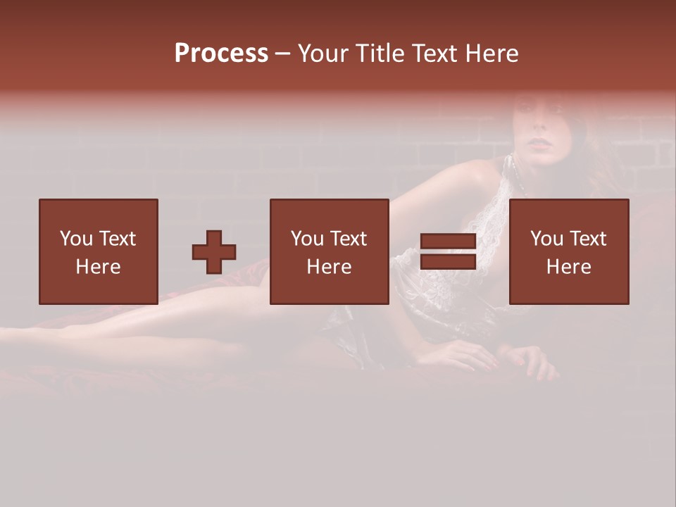 Bra Lady Freckles PowerPoint Template