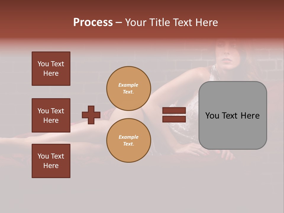 Bra Lady Freckles PowerPoint Template