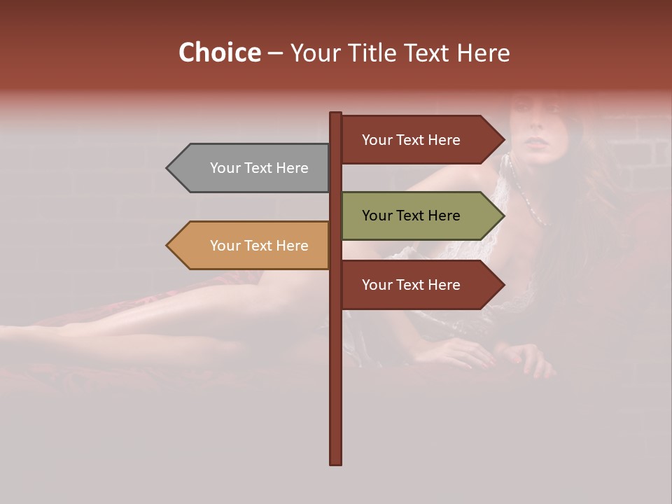 Bra Lady Freckles PowerPoint Template