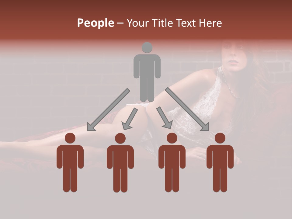 Bra Lady Freckles PowerPoint Template