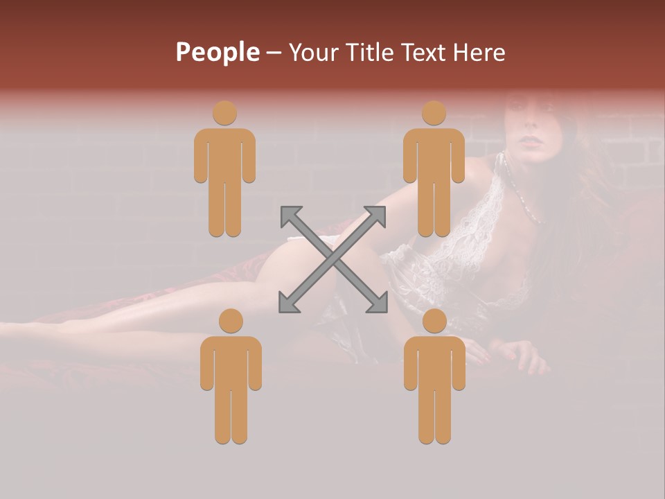 Bra Lady Freckles PowerPoint Template