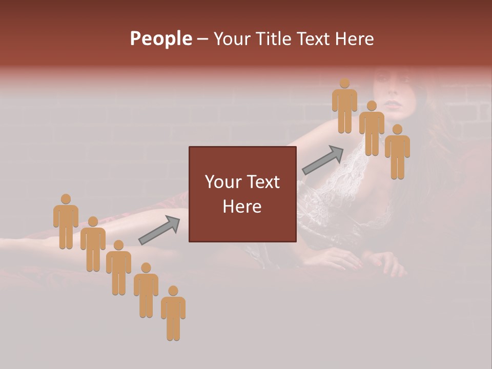 Bra Lady Freckles PowerPoint Template