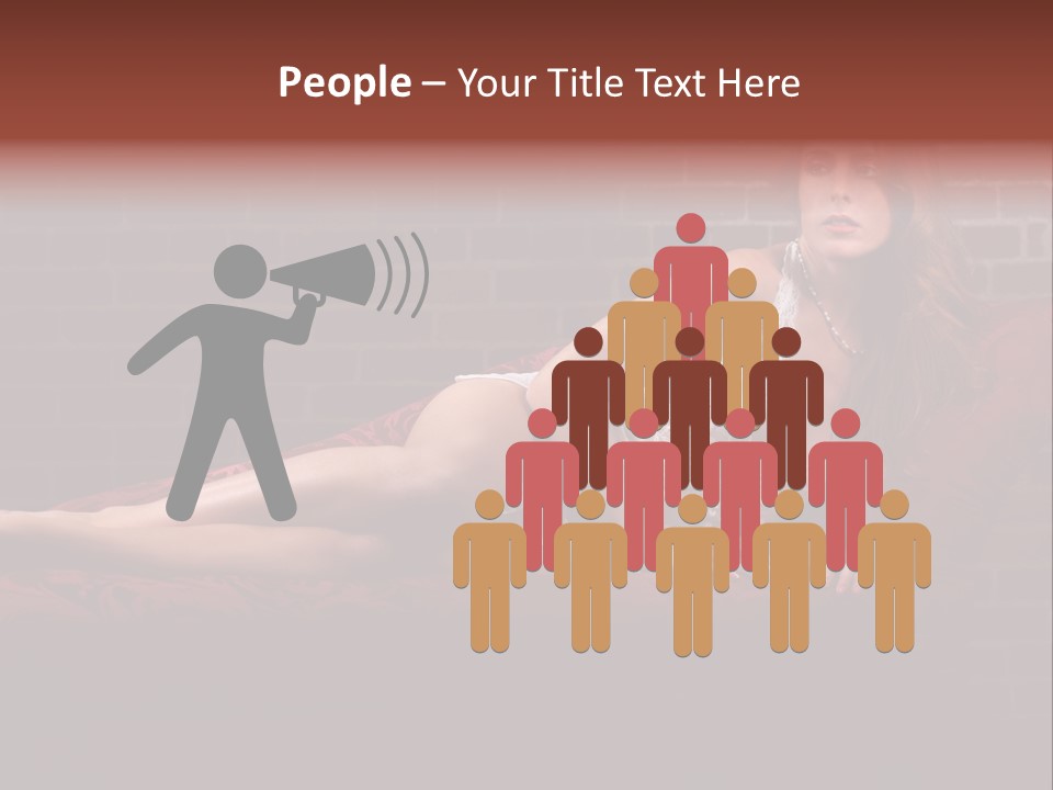 Bra Lady Freckles PowerPoint Template