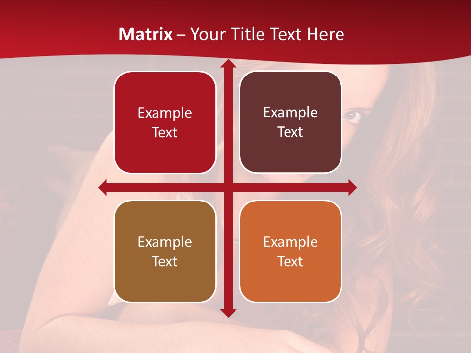 Young Boudoir Blonde PowerPoint Template