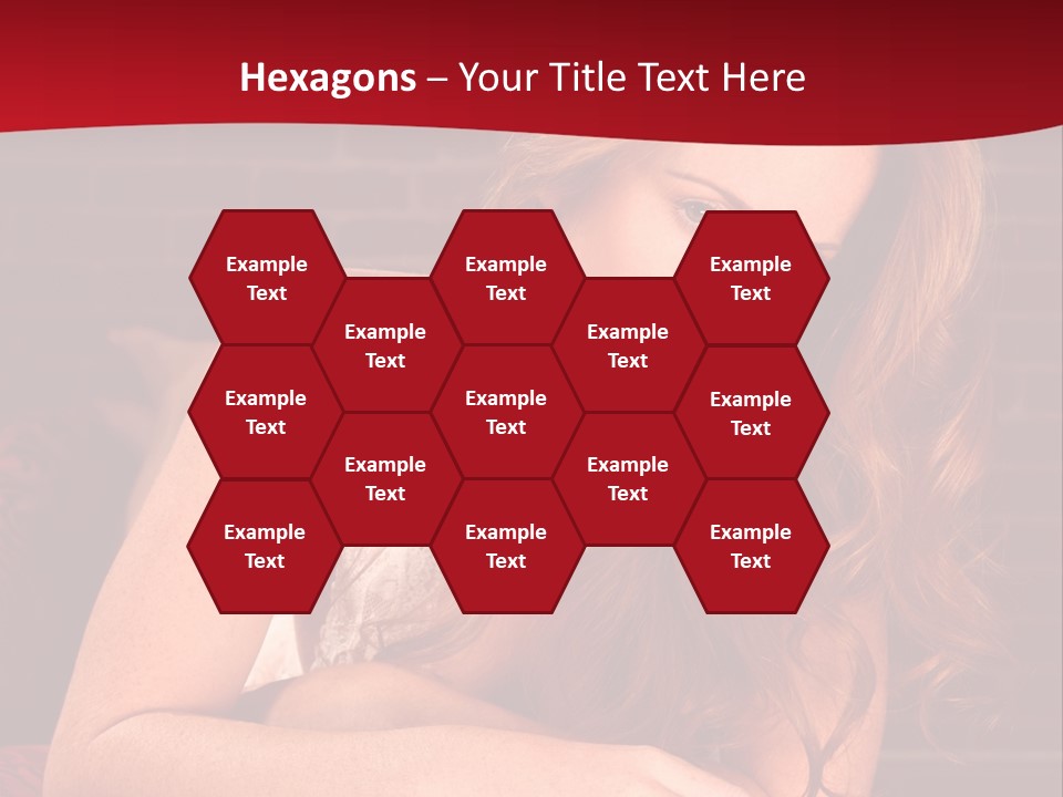 Young Boudoir Blonde PowerPoint Template