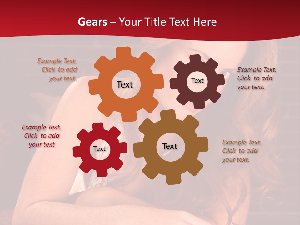 Young Boudoir Blonde PowerPoint Template