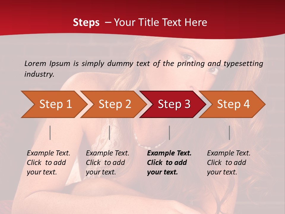 Young Boudoir Blonde PowerPoint Template