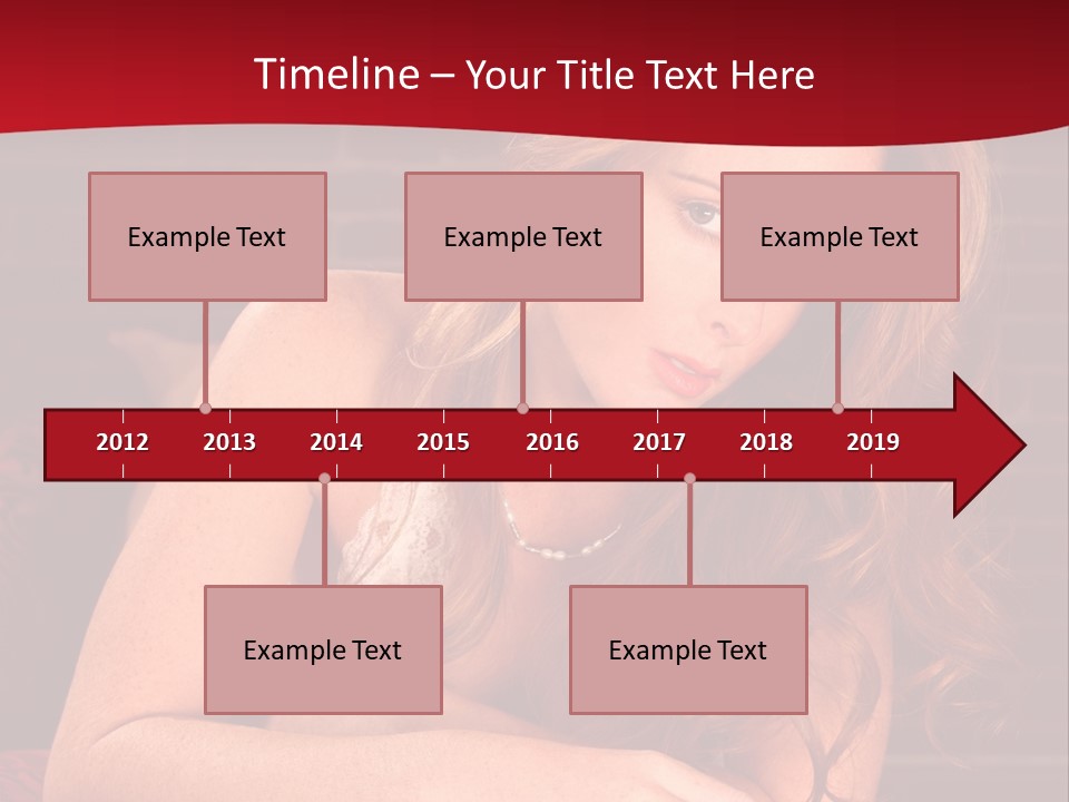 Young Boudoir Blonde PowerPoint Template