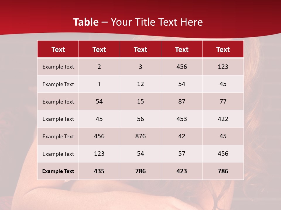 Young Boudoir Blonde PowerPoint Template