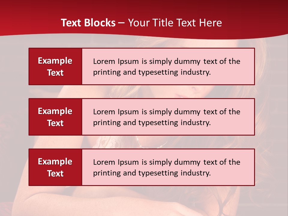 Young Boudoir Blonde PowerPoint Template