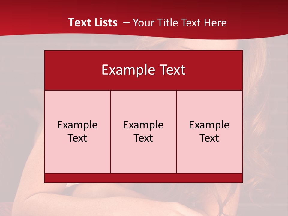 Young Boudoir Blonde PowerPoint Template