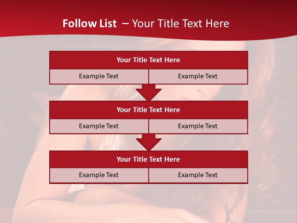 Young Boudoir Blonde PowerPoint Template