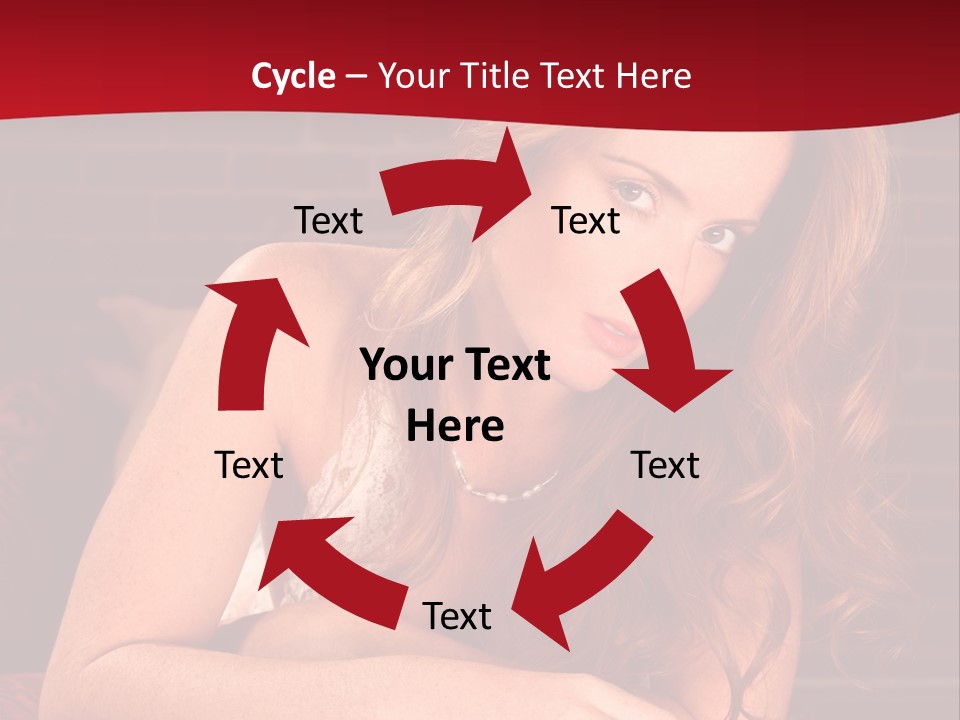 Young Boudoir Blonde PowerPoint Template