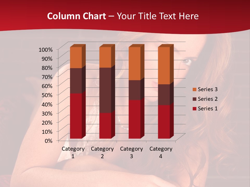 Young Boudoir Blonde PowerPoint Template