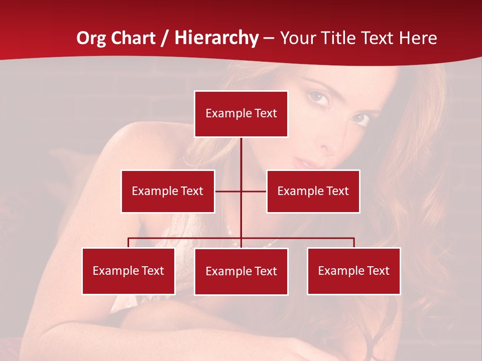 Young Boudoir Blonde PowerPoint Template