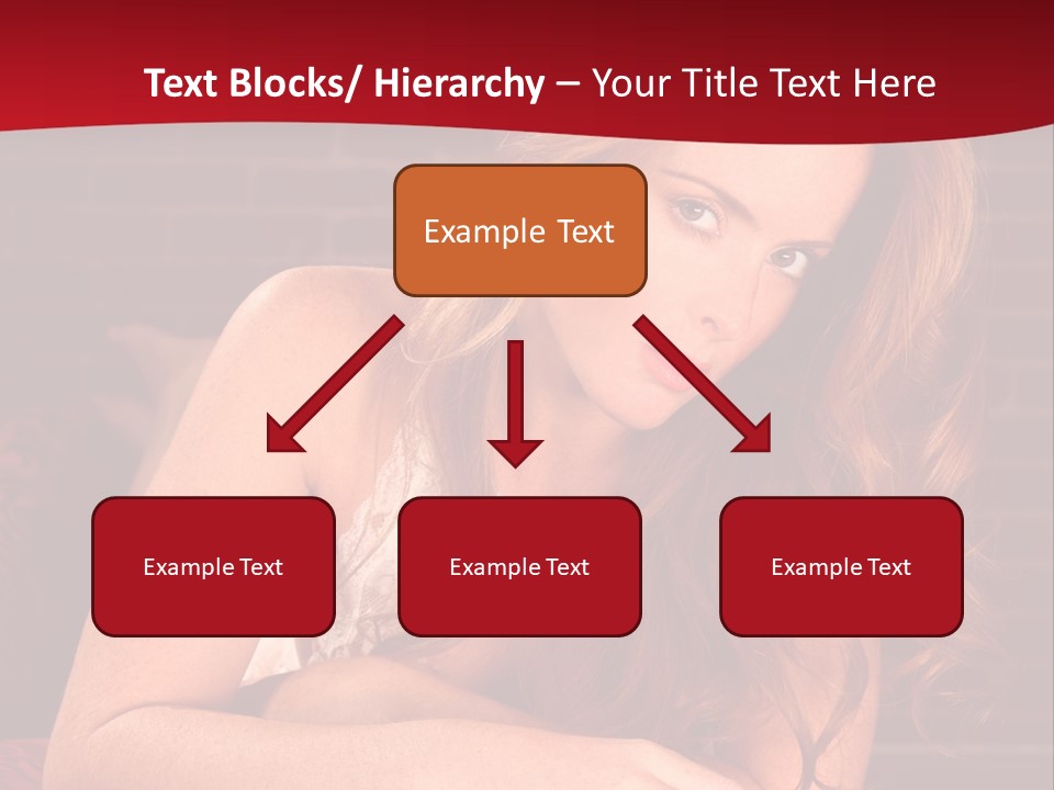 Young Boudoir Blonde PowerPoint Template