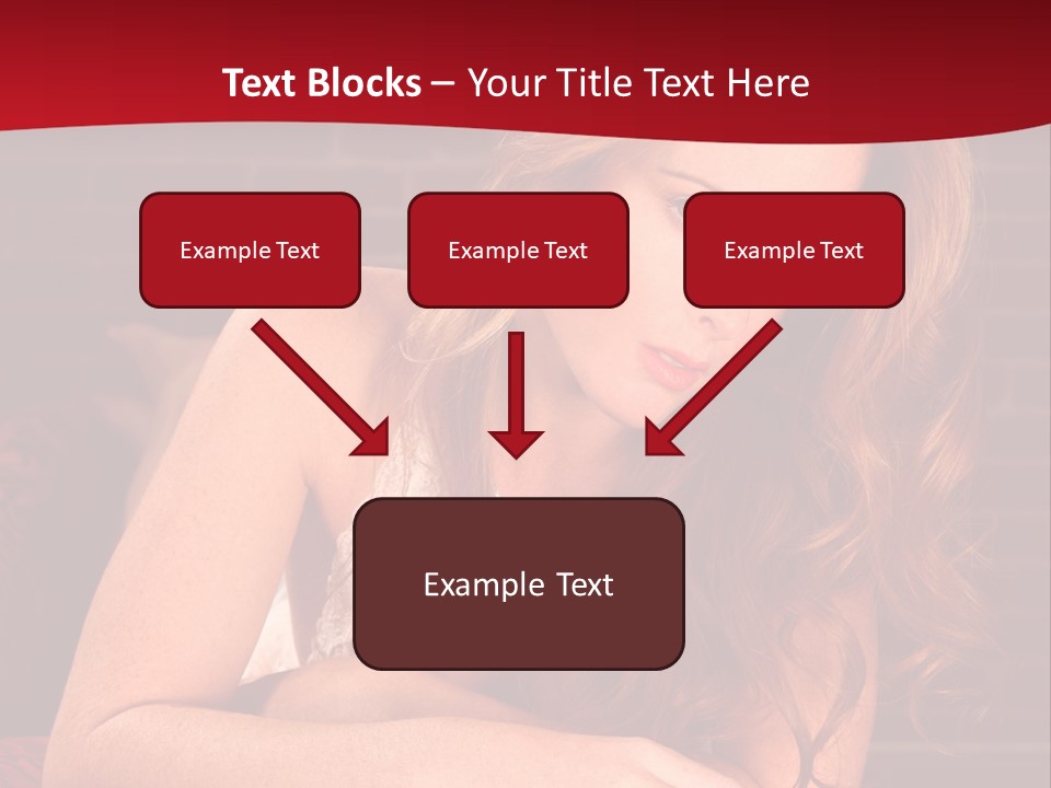 Young Boudoir Blonde PowerPoint Template