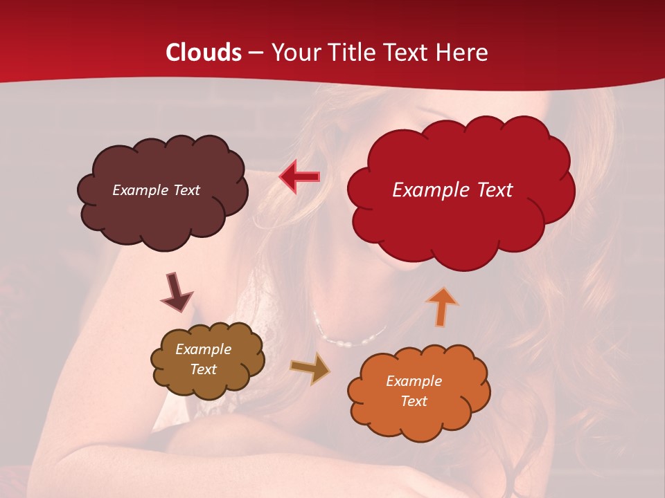 Young Boudoir Blonde PowerPoint Template