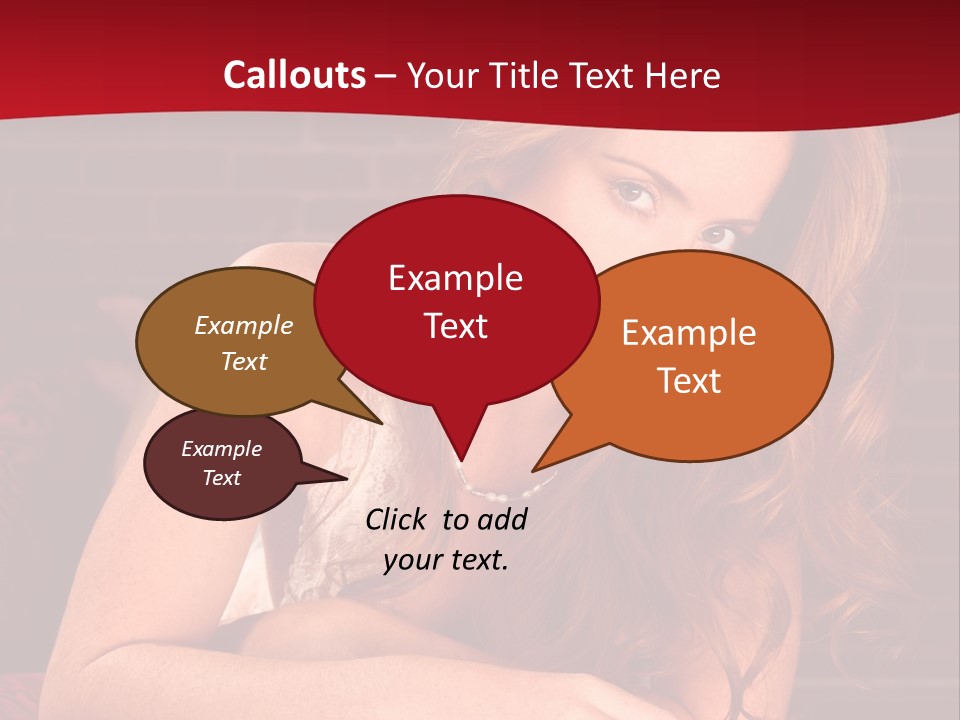 Young Boudoir Blonde PowerPoint Template